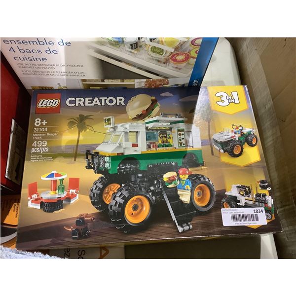 Lego Creator 3-in-1 Monster Burger Truck Set