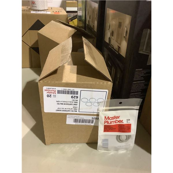 Case of ~20 Master Plumber Fibre Gaskets 3/4in ID x 7/8in OD x 1/32in