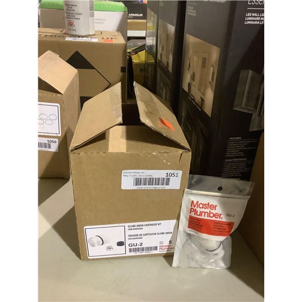 Case of ~5 Master Plumber Globe Union Cartridge Kits