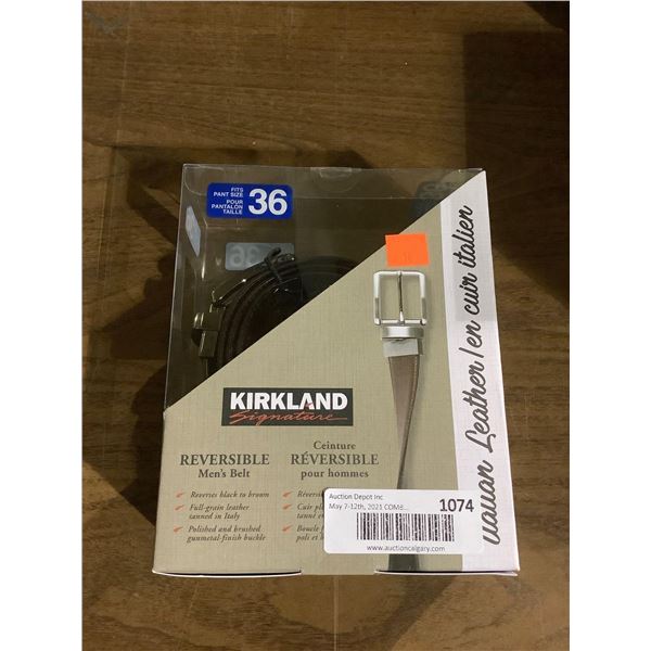 Kirkland Mens Size 36 Reversible Belt