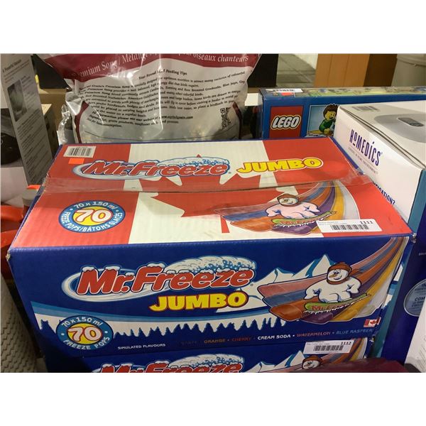 Mr Freeze Jumbo Freeze Pops (70 x 150mL)