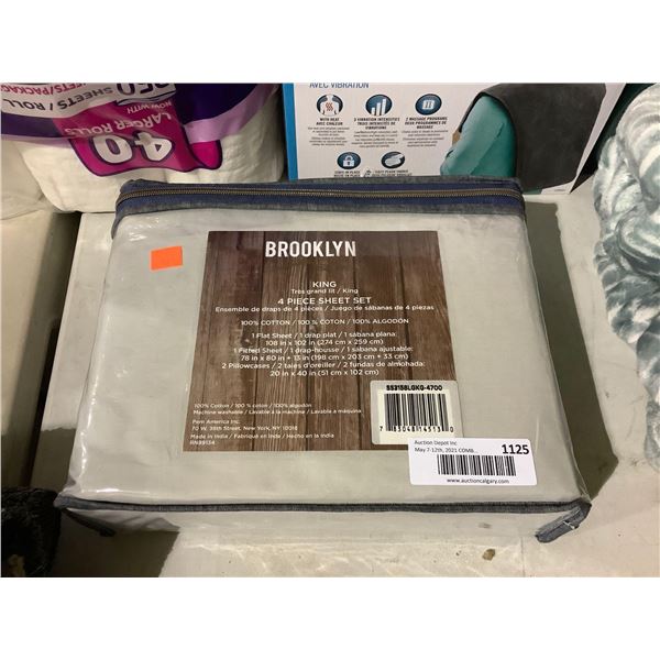Brooklyn King Size Sheet Set