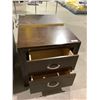 Image 2 : Brown Wooden Nightstand (24in W x 16in L x 24in H)
