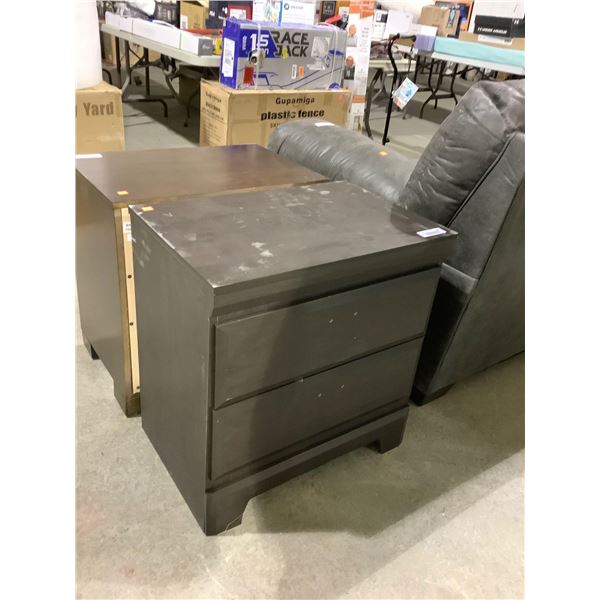 Dark Brown Wooden Nightstand (23 1/2in x 16in L x 24in H)