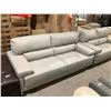 Image 2 : Grey Faux Leather Sofa