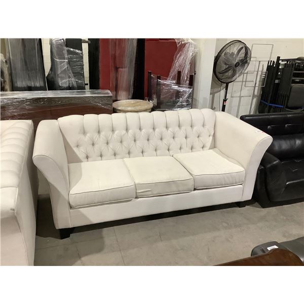 White Fabric Sofa