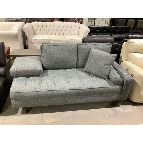 Grey Fabric Modular Right Arm Sofa