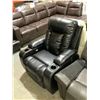 Image 2 : Black Faux Leather Power Recliner (Missing parts)