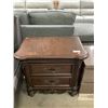 Image 1 : Wooden Nightstand (28in W x 16 1/2in L x 27 1/2in H)