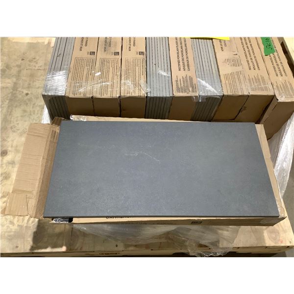 Amplify Black Porcelain Floor/Wall Tiles (30cm x 61.48cm x 0.95cm) - 8 Tiles /15.60 sf /box