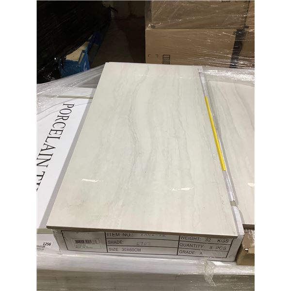 Warm Grey Porcelain Floor Tiles (30cm x 60cm) - 8pc/box Lot of 5