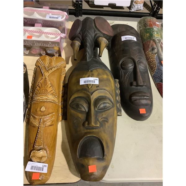 Decorative Wooden Mask 28in