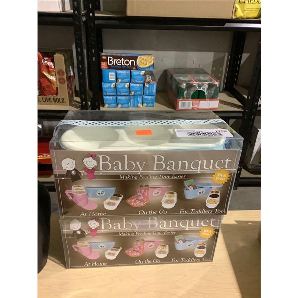 Baby Banquet Baby/Toddler Food Tray Lot of 2