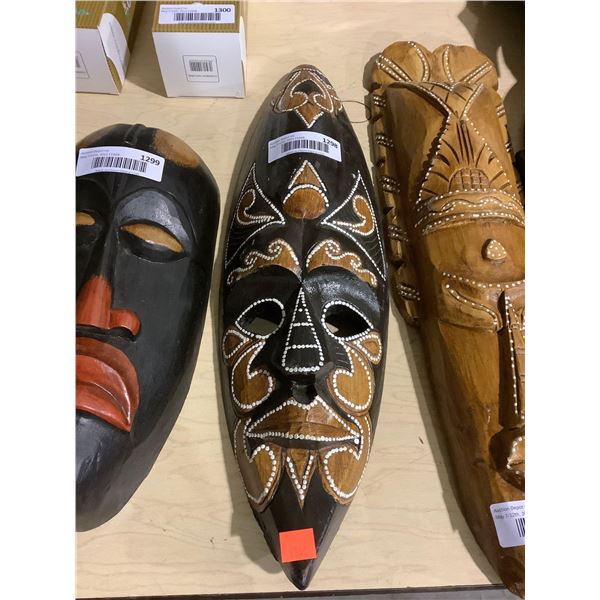 Decorative Wooden Mask 19in