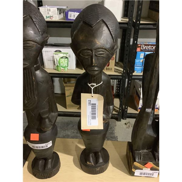 Decorative Wooden Statue 18in