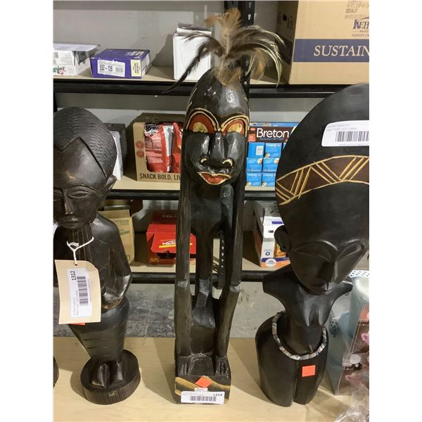 Decorative Wooden Statue 20in