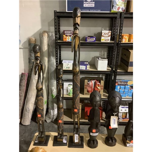 Decorative Wooden Statue 39in