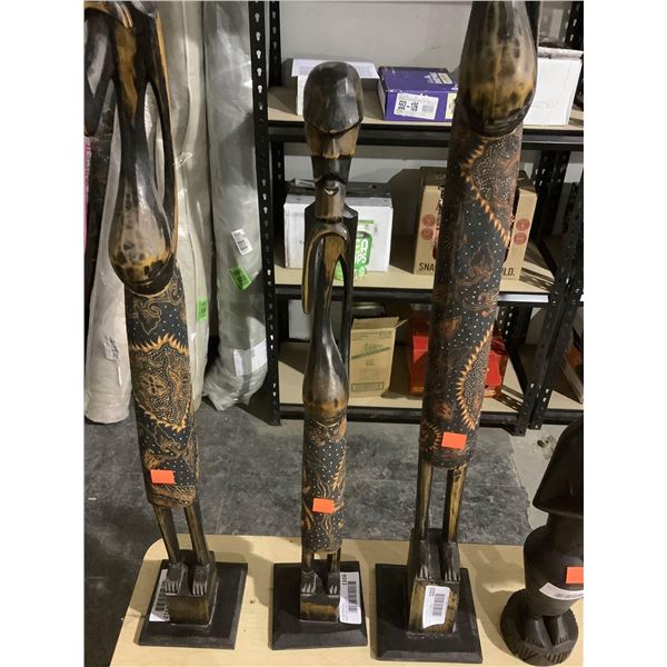 Decorative Wooden Statue 24in