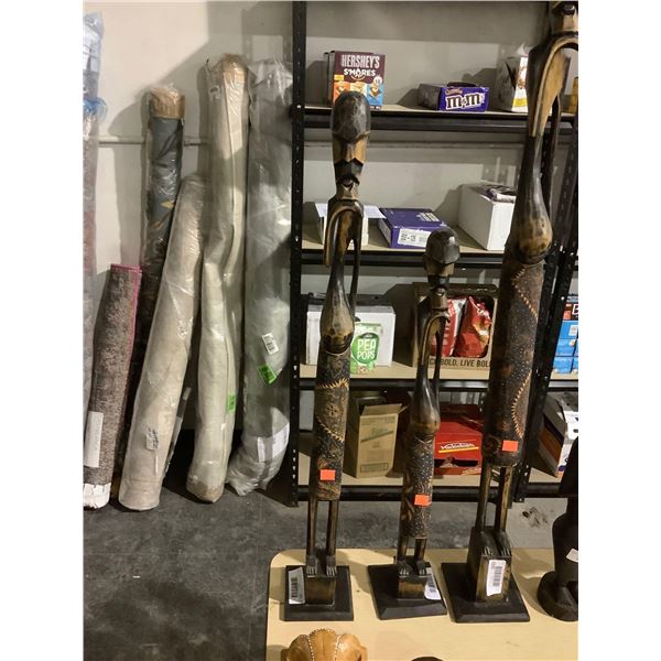 Decorative Wooden Statue 30in