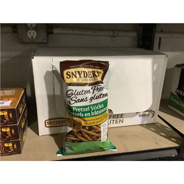 Case of Snyder's Honey Mustard and Onion Pretzel Sticks (12 x 220g)