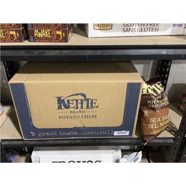 Case of Kettle Brand Sea Salt Potato Chips (12 x 220g)
