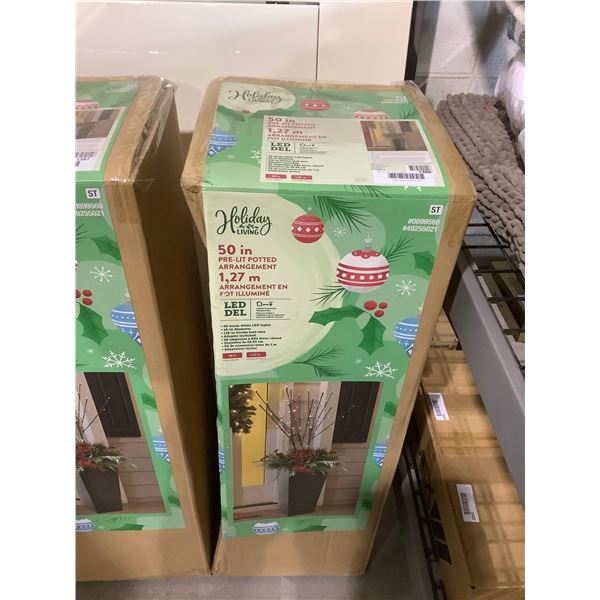 Holiday Living 50in Pre-Lit Potted Arrangement