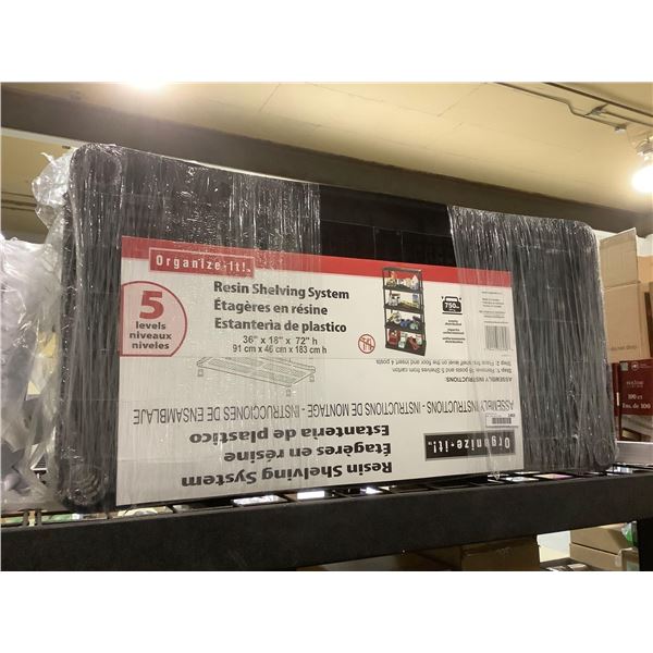 Organize-It Resin 5-Tier Shelving System