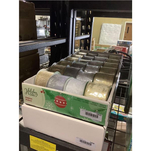 Case of Holiday Living 30ft Ribbon Rolls