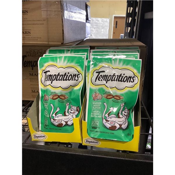 Case of Temptations Seafood Medly Flavor Cat Treats (12 x 85g)