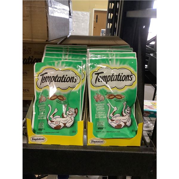 Case of Temptations Seafood Medly Flavor Cat Treats (12 x 85g)