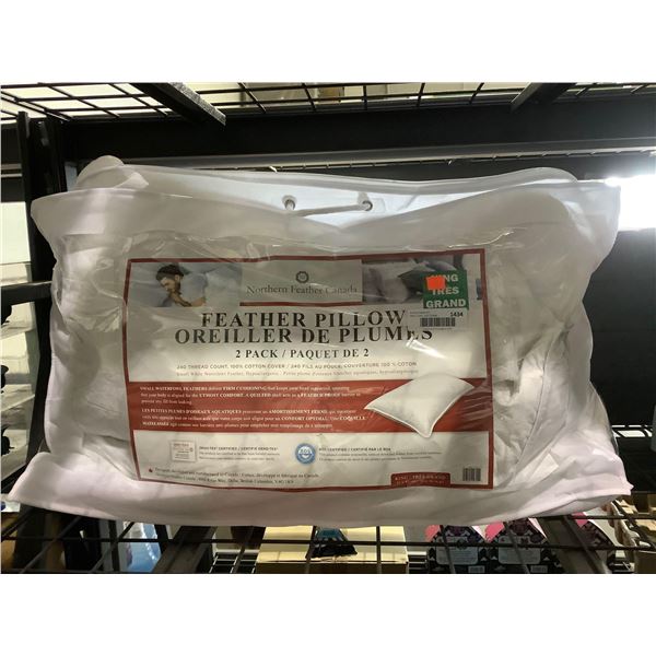 Northern Feather Canada King Size Feather Pillow 2-Pack