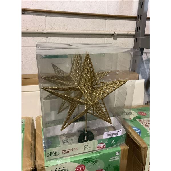 Holiday Living Star Tree Topper Lot of 3