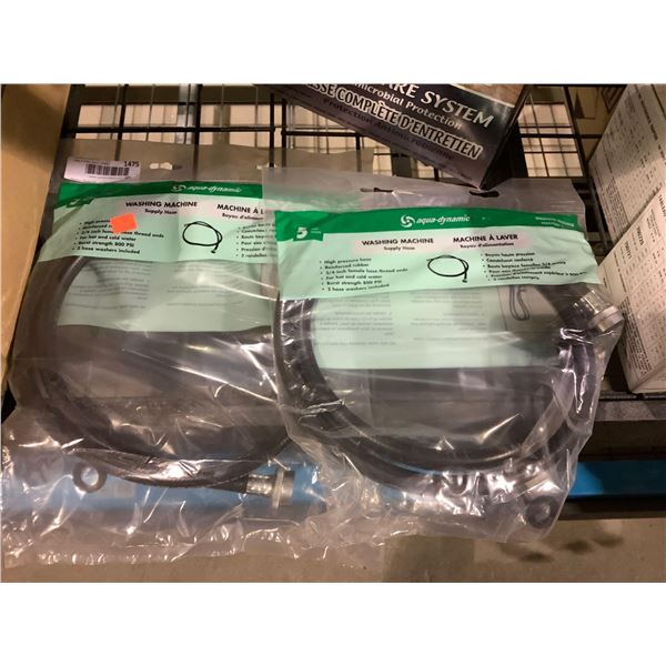 Aqua Dynamic Washing Machine Supply Hose Lot of 2