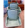 Image 1 : Two Rubbermaid totes