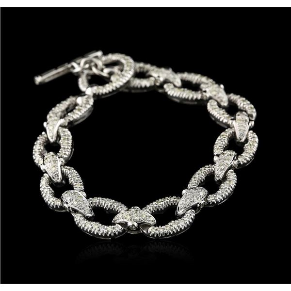 18KT White Gold 2.64 ctw Diamond Bracelet