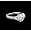 Image 1 : 0.95 ctw Diamond Ring - 14KT White Gold