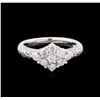 Image 2 : 0.95 ctw Diamond Ring - 14KT White Gold