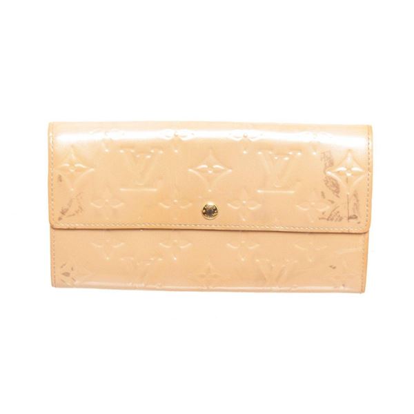 Louis Vuitton Beige Vernis Leather Sarah Wallet