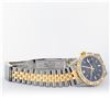 Image 9 : Rolex Mens 2 Tone Black Index Pyramid Diamond Bezel Datejust Wristwatch