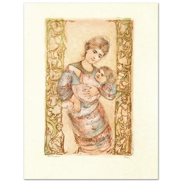 "Fair Alice and Baby" Limited Edition Lithograph by Edna Hibel (1917-2014), Numb