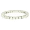 Image 1 : 18K White Gold 1.0 ctw F VS1 Round Brilliant Prong Set Diamond Eternity Band Rin