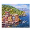Image 1 : Sam Park, "Portofino" Hand Embellished Limited Edition Serigraph on Canvas, Numb