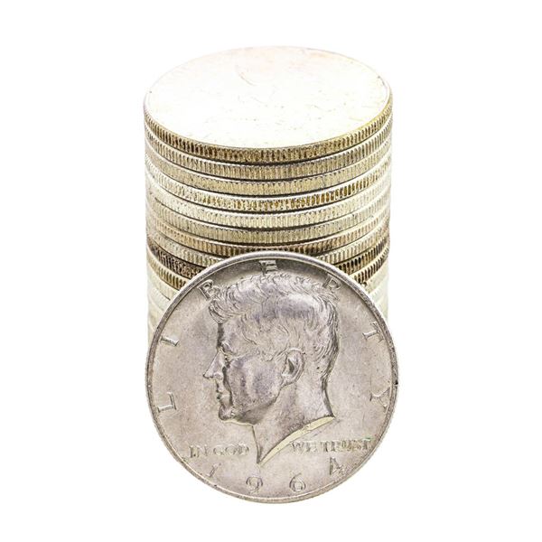 Roll of (20) 1964 Kennedy Half Dollar Coins