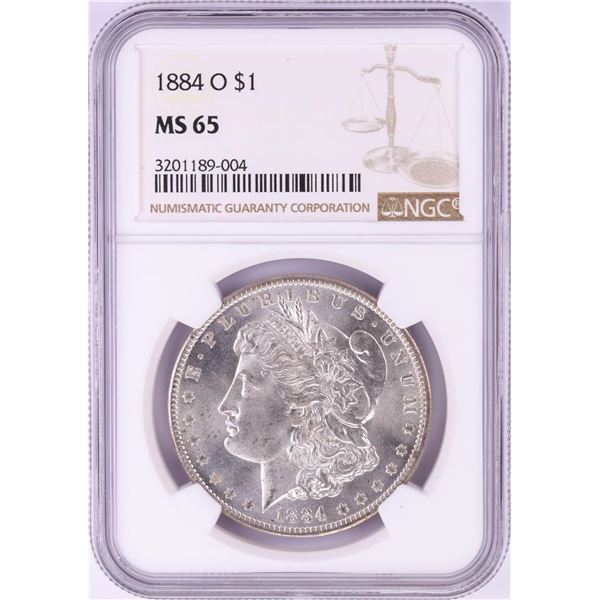 1884-O $1 Morgan Silver Dollar Coin NGC MS65