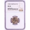 Image 1 : 1938-D Buffalo Nickel Coin NGC MS66