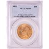 Image 1 : 1899 $10 Liberty Head Eagle Gold Coin PCGS MS64