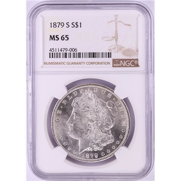 1879-S $1 Morgan Silver Dollar Coin NGC MS65