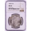 Image 1 : 1878-S $1 Morgan Silver Dollar Coin NGC MS64