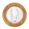 Image 1 : .999 Fine Silver Treasure Island Las Vegas, Nevada $10 Limited Edition Gaming Token
