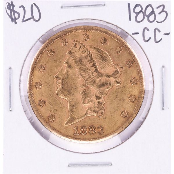 1883-CC $20 Liberty Head Double Eagle Gold Coin